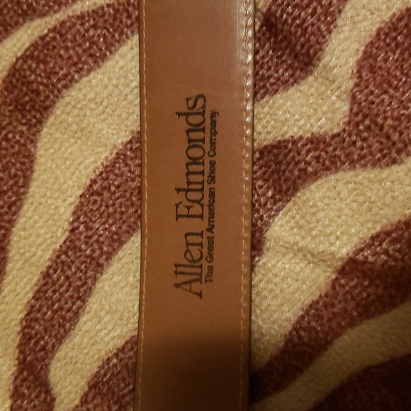 Allen Edmonds Mens Calfskin Leather Belt Brown 39506 Made in USA 36 - Picture 3 of 7
